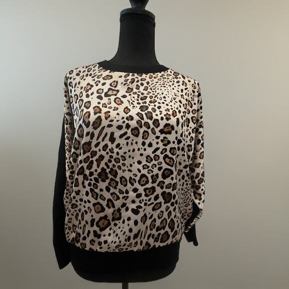 NWT Sione Leopard and Sweater top - Picture 1 of 9